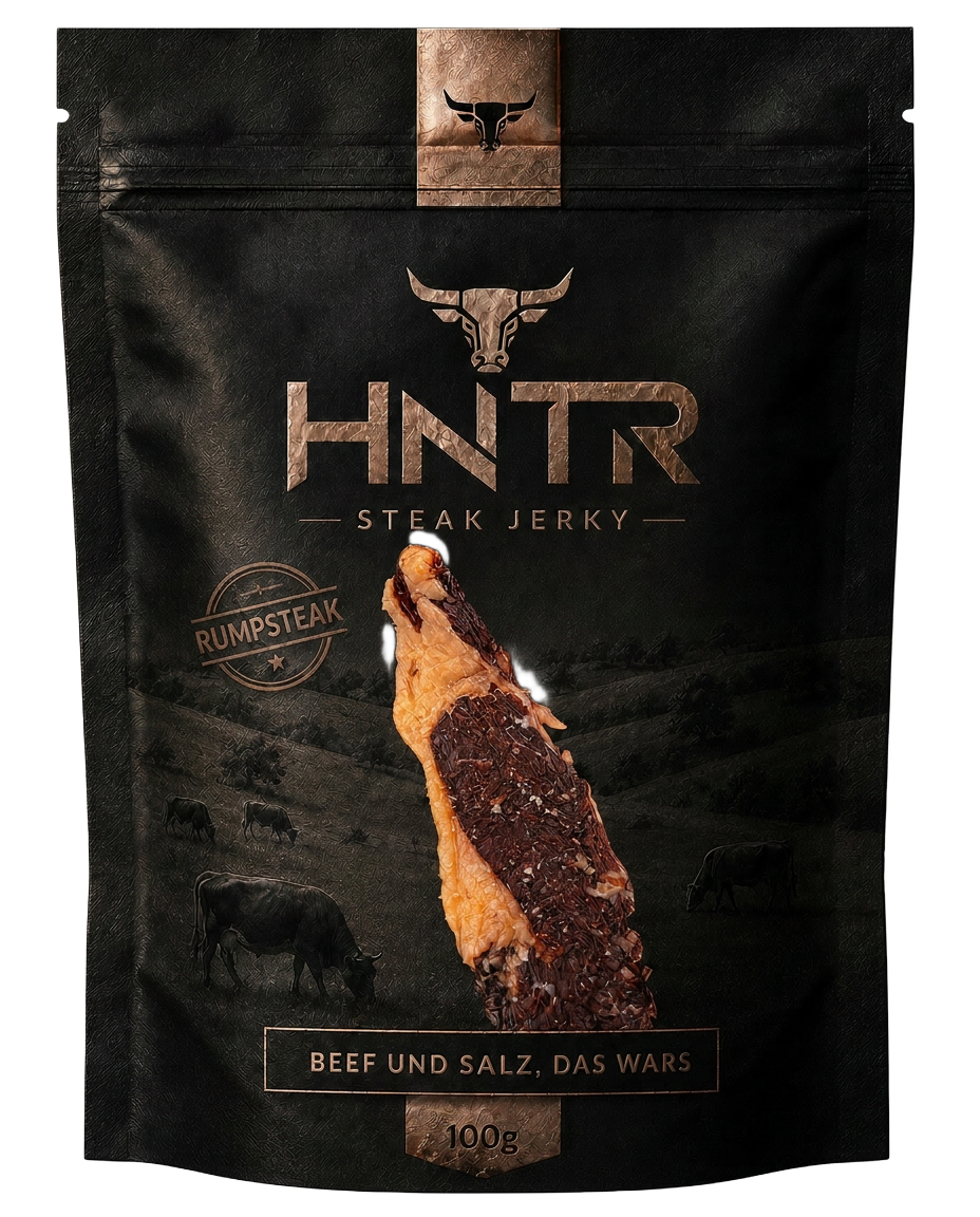 HNTR Rumpsteak Steak Jerky — Verpackung
